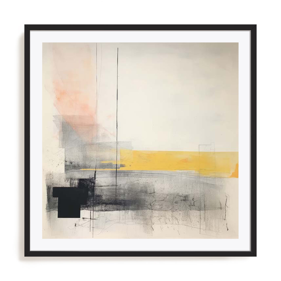 The Melody And Vibes Contemporary Landscape I Wall Art