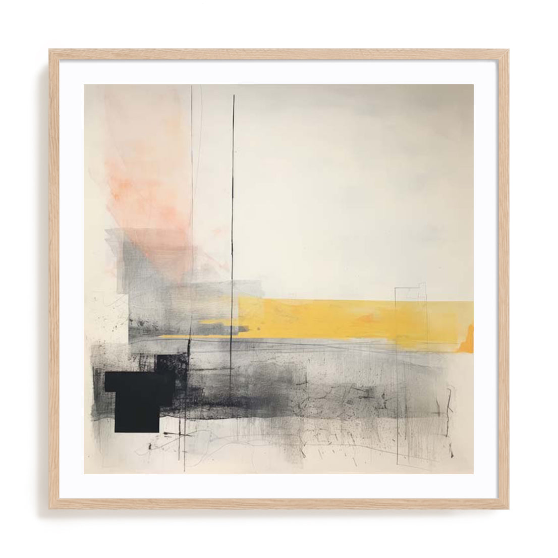 The Melody And Vibes Contemporary Landscape I Wall Art