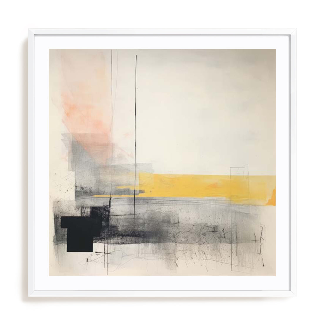 The Melody And Vibes Contemporary Landscape I Wall Art
