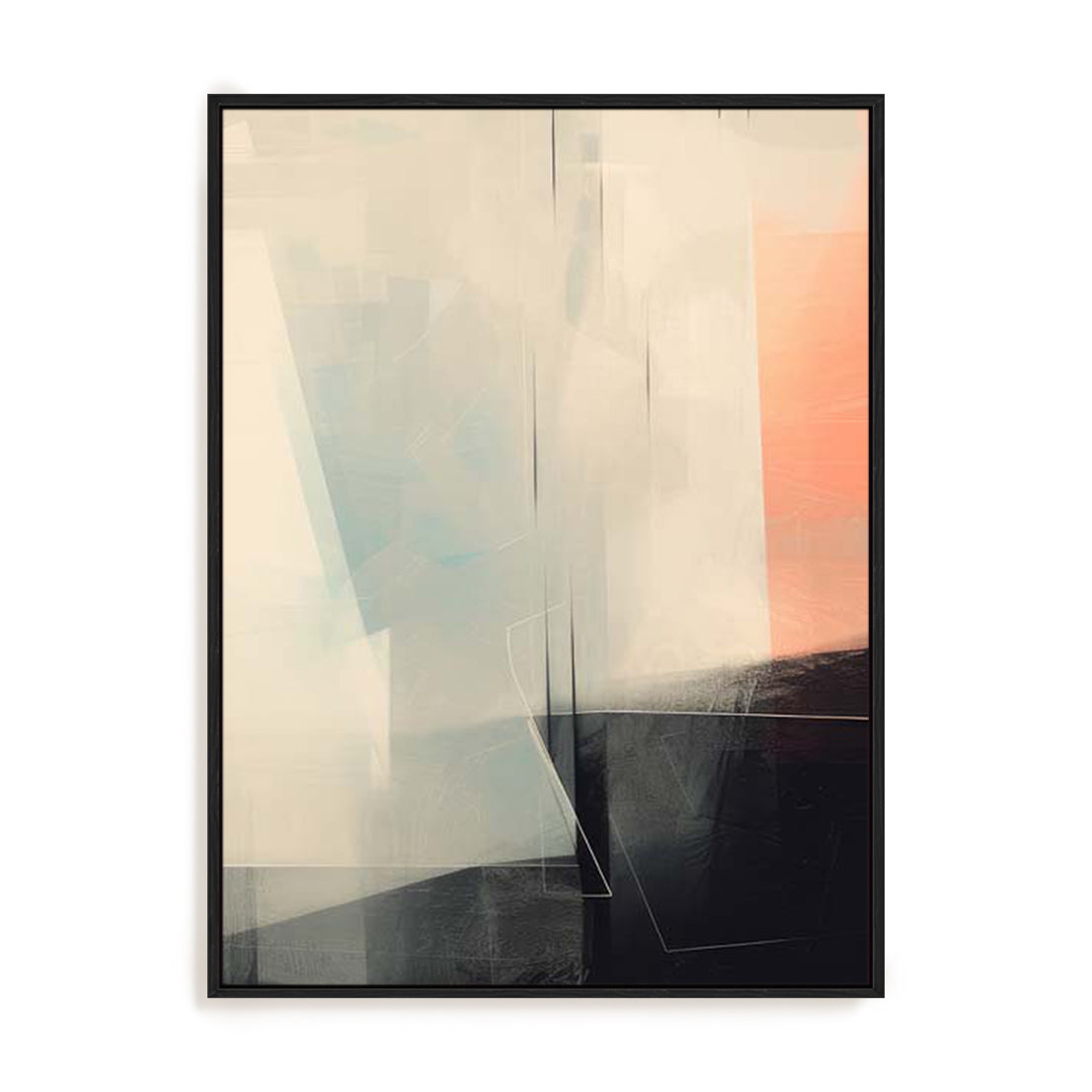Geometric Pink Muted II Wall Art