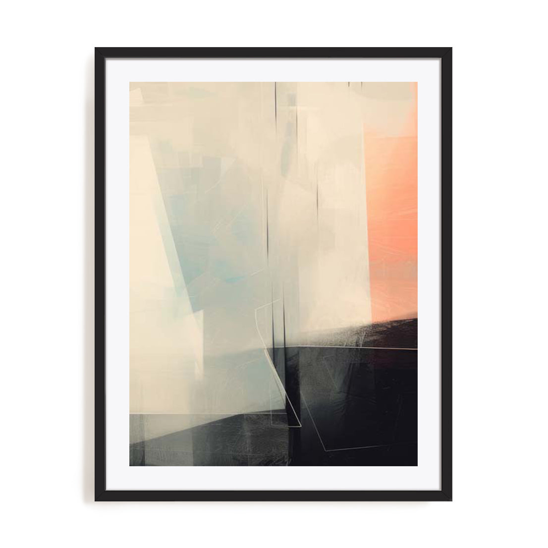 Geometric Pink Muted II Wall Art