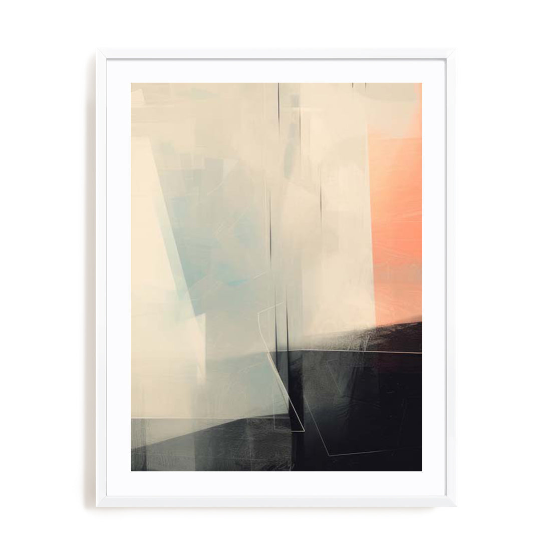 Geometric Pink Muted II Wall Art