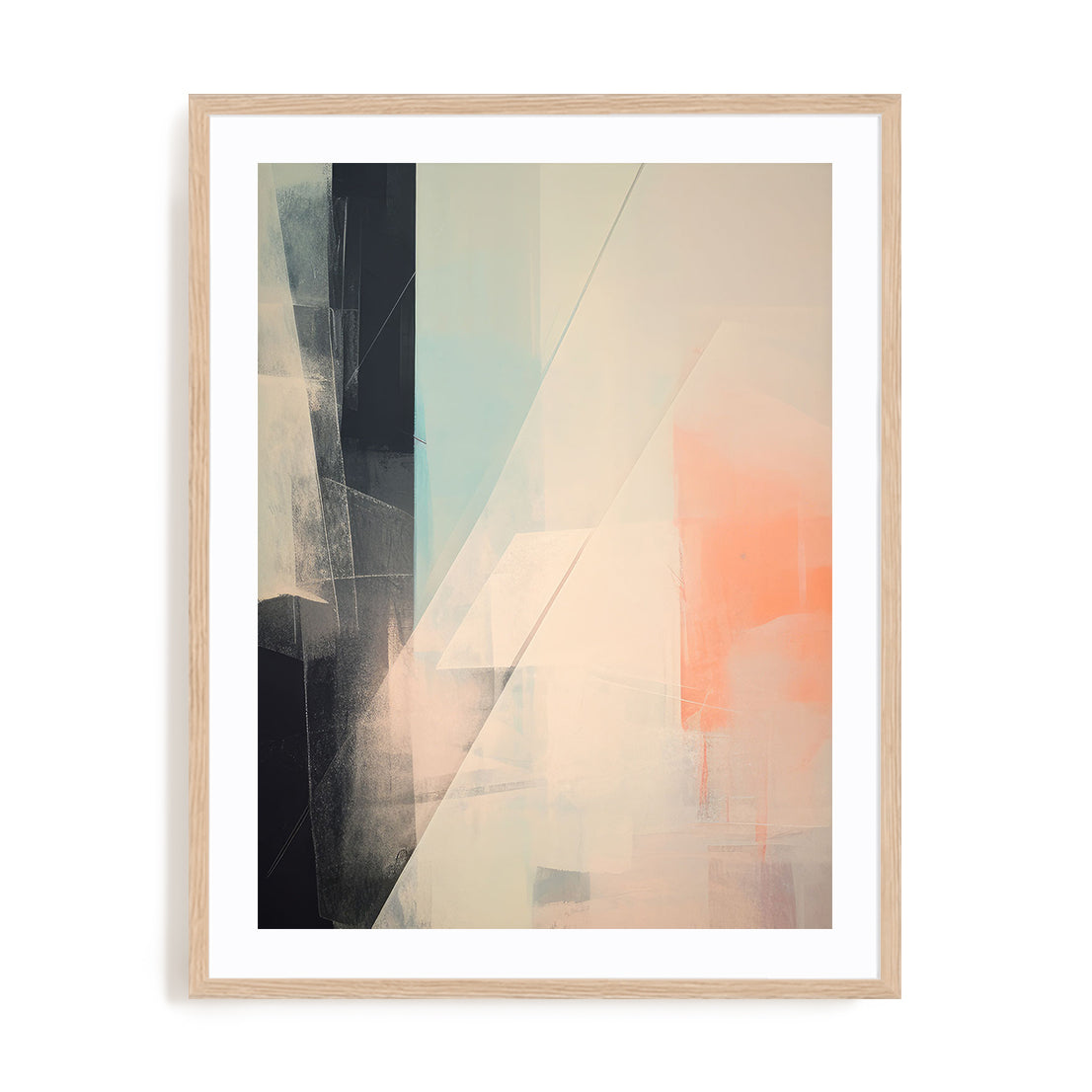 Geometric Pink Muted III Wall Art
