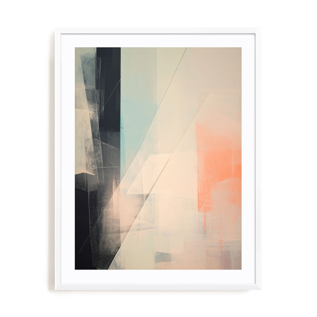 Geometric Pink Muted III Wall Art