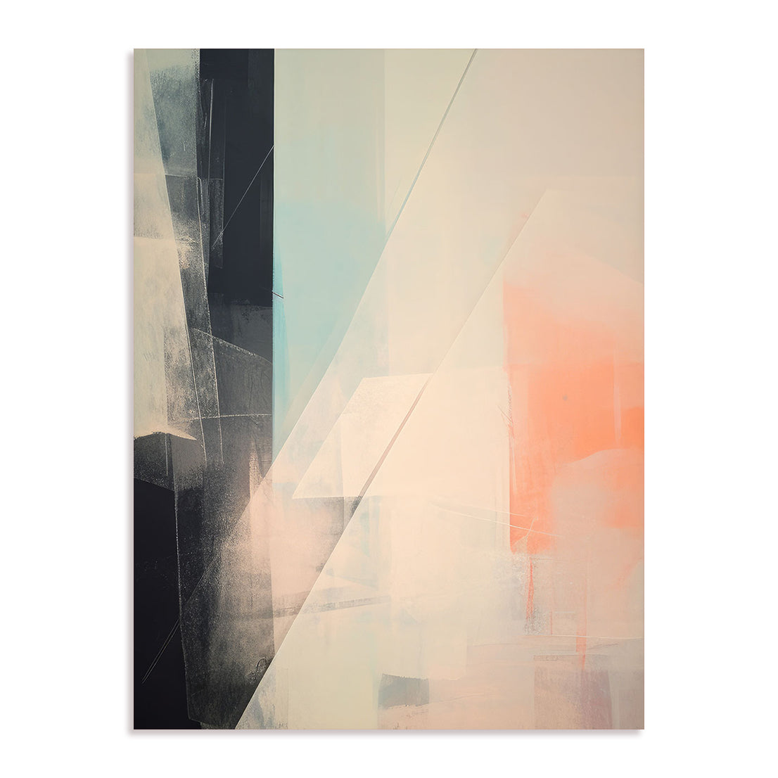 Geometric Pink Muted III Wall Art