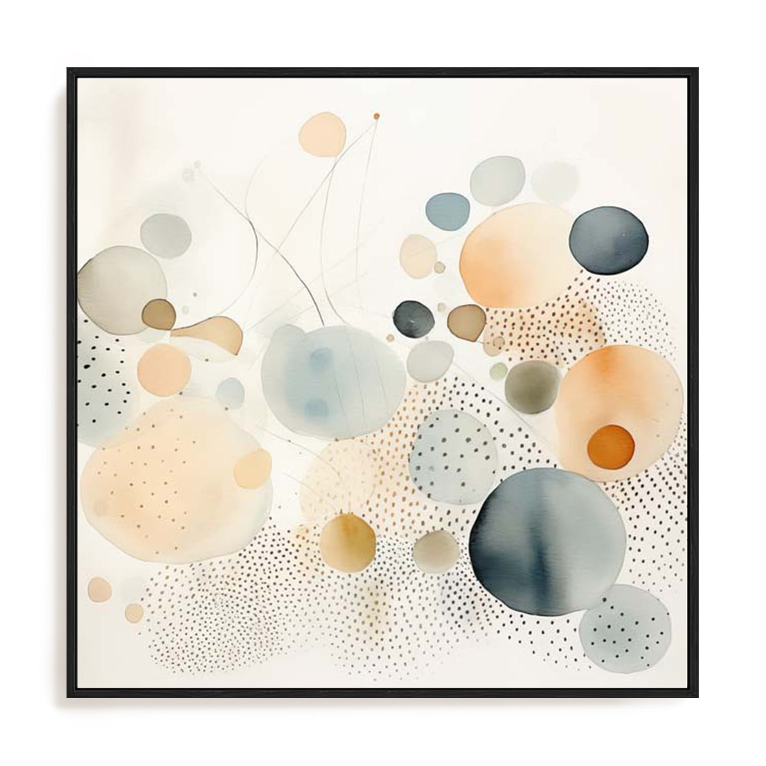 Watercolor Abstract Dots II Wall Art
