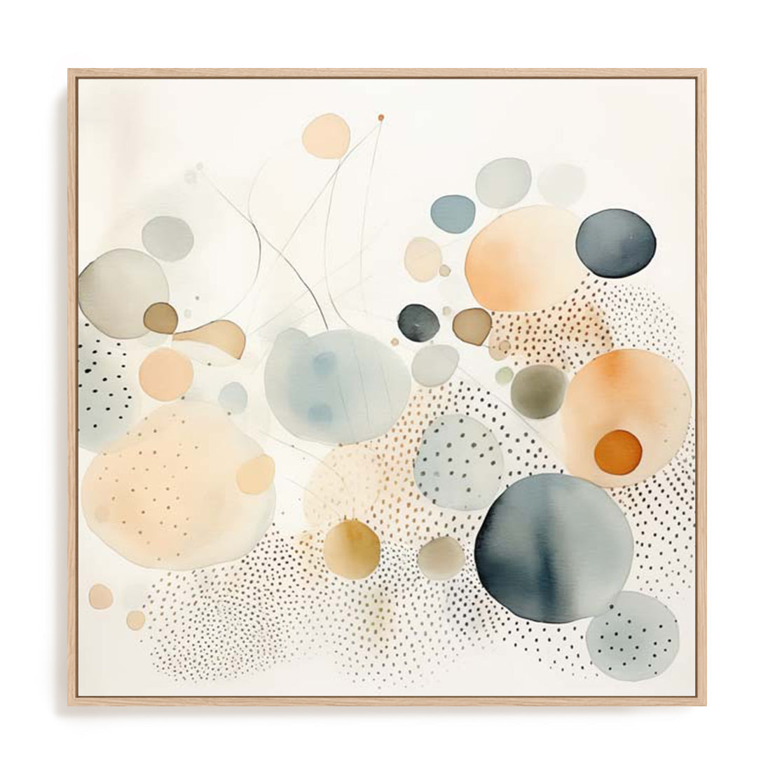 Watercolor Abstract Dots II Wall Art