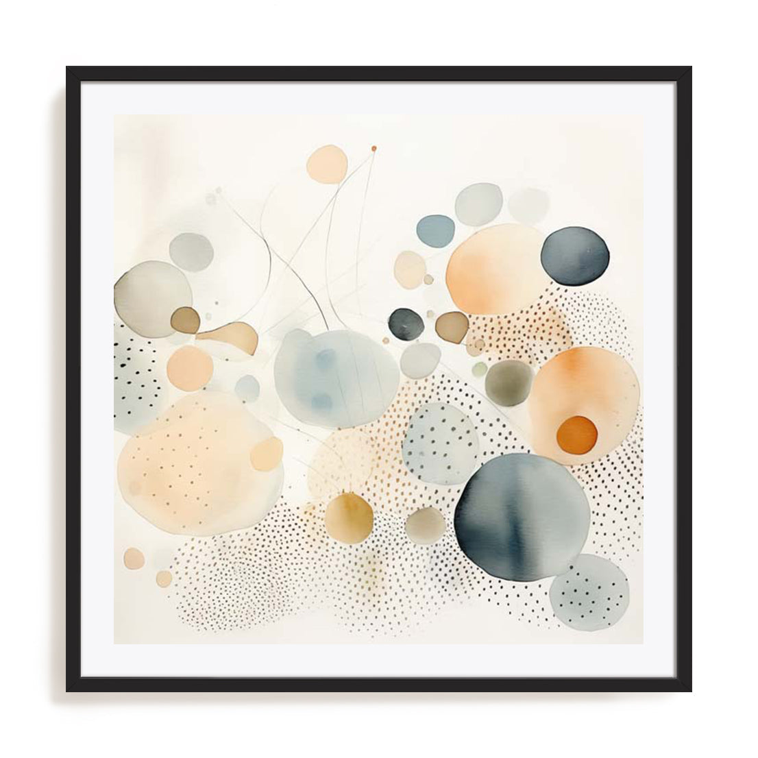 Watercolor Abstract Dots II Wall Art