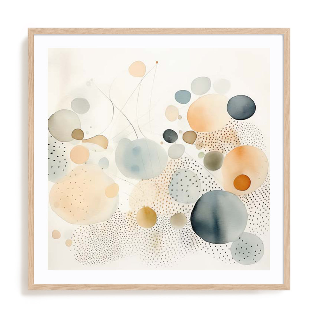 Watercolor Abstract Dots II Wall Art