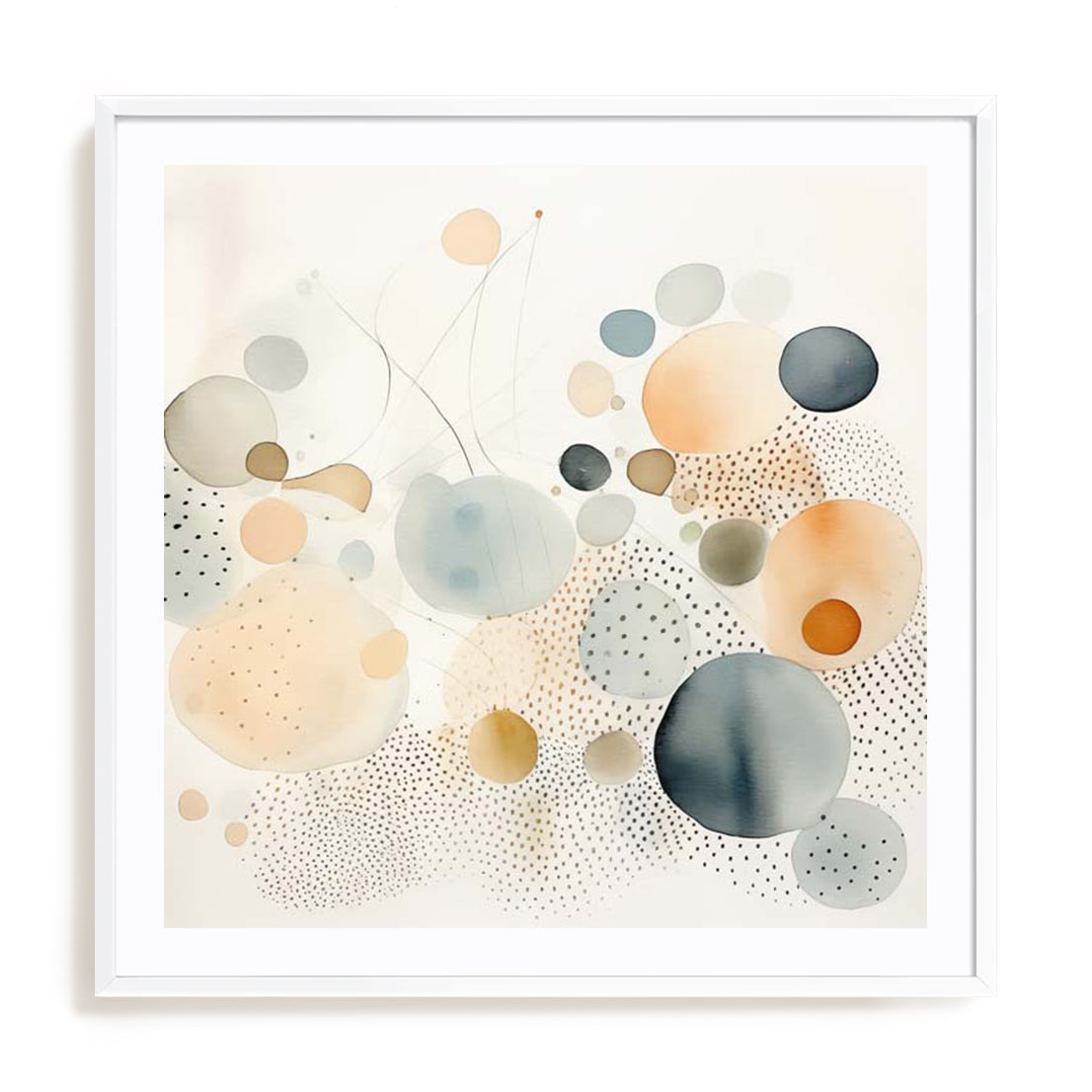 Watercolor Abstract Dots II Wall Art