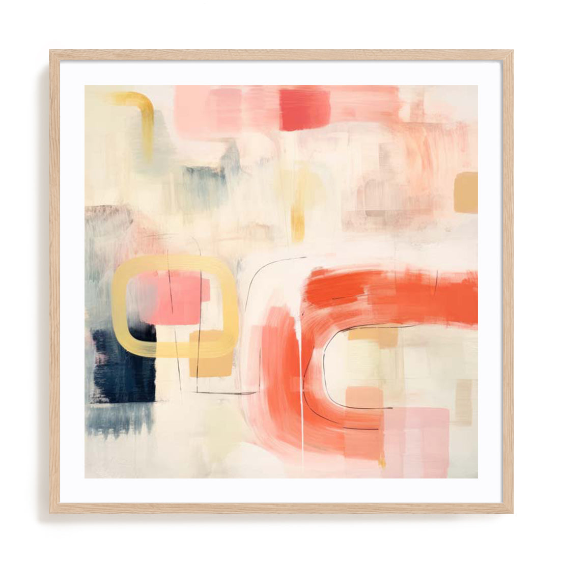 Modern Forms Neutral I Wall Art #oran_natural-white-border