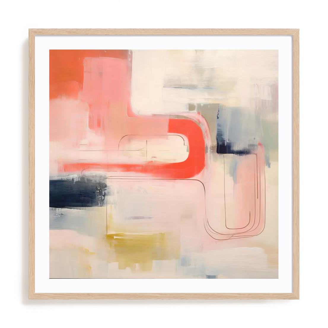 Modern Forms Neutral II Wall Art #oran_natural-white-border