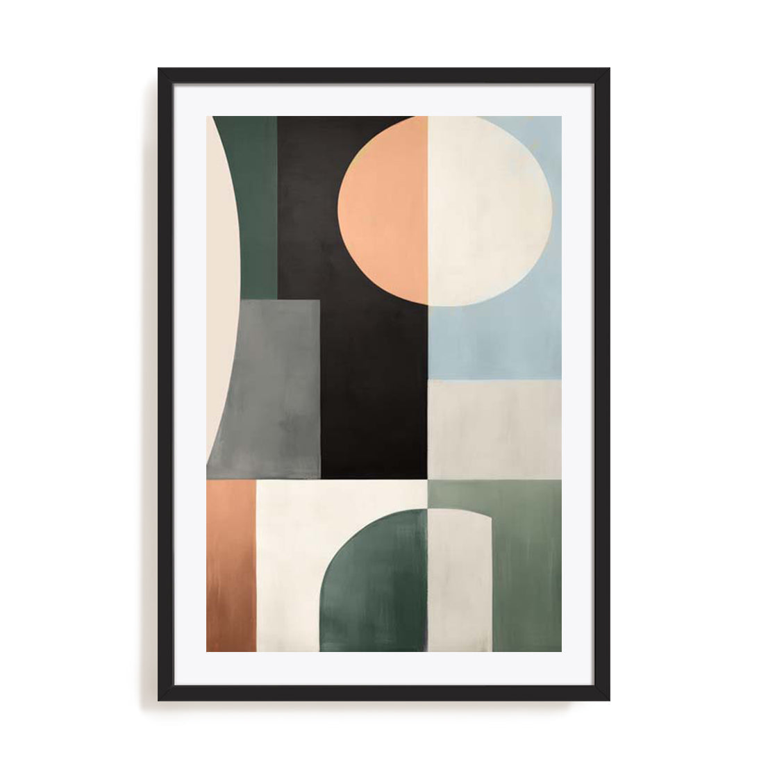 Sage Green Midcentury Magic III Wall Art