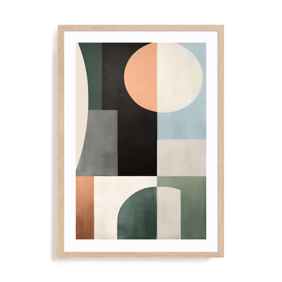 Sage Green Midcentury Magic III Wall Art