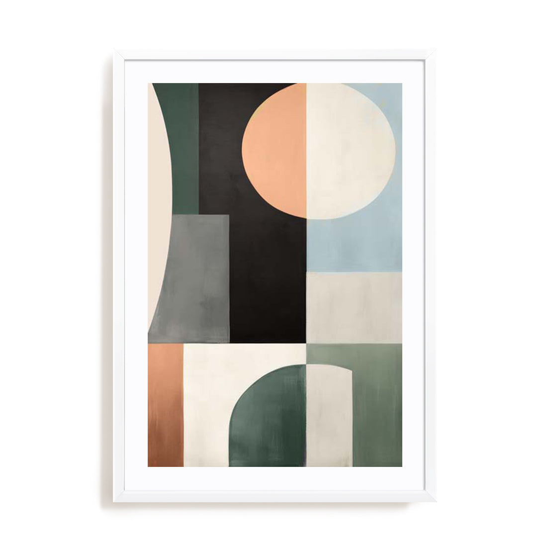 Sage Green Midcentury Magic III Wall Art