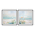 Blue Abstracted Waters I and II Wall Art