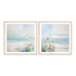 Blue Abstracted Waters I and II Wall Art
