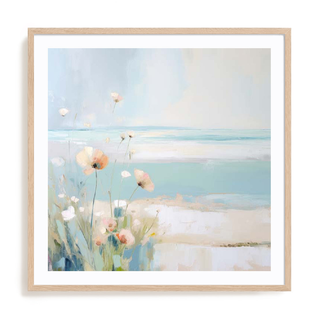 Blue Abstracted Waters II Wall Art