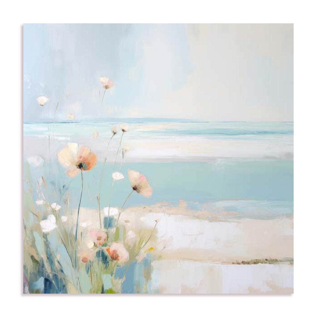 Blue Abstracted Waters II Wall Art
