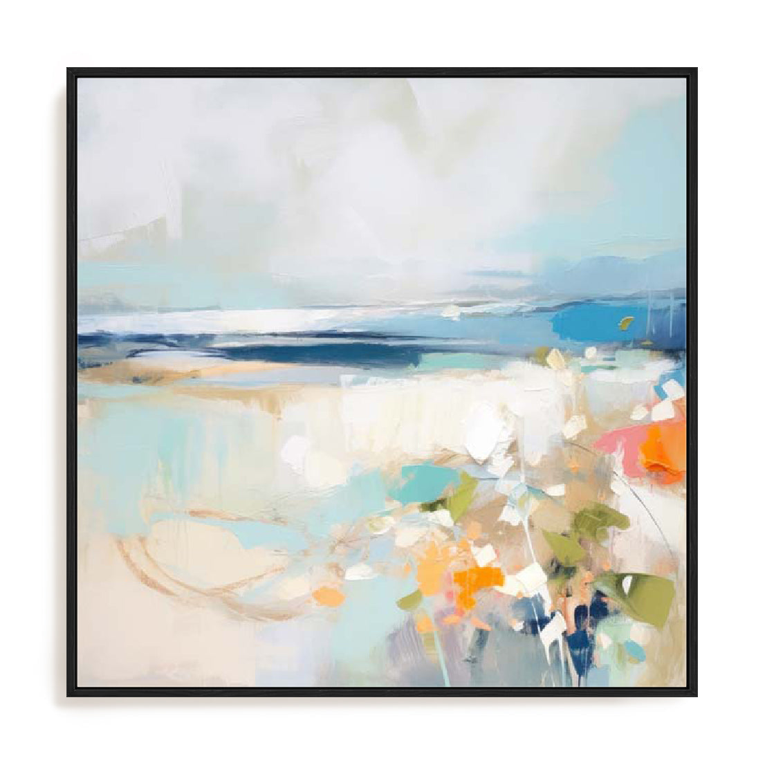 Aqua Abstraction Wall Art