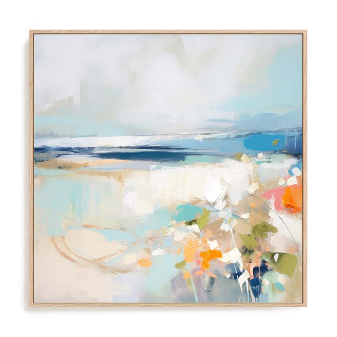 Aqua Abstraction Wall Art