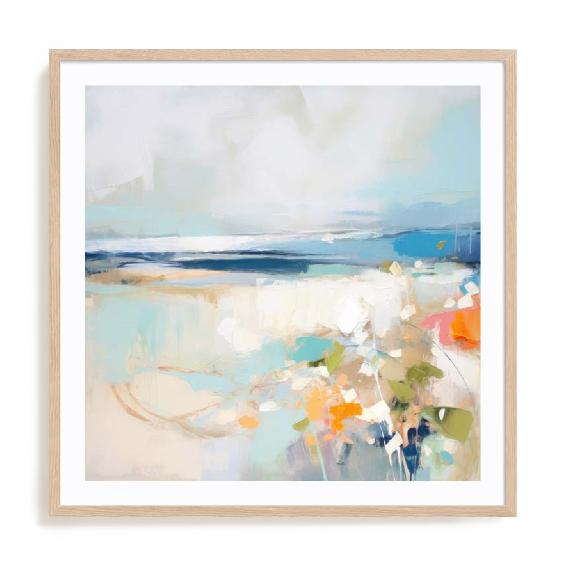 Aqua Abstraction Wall Art