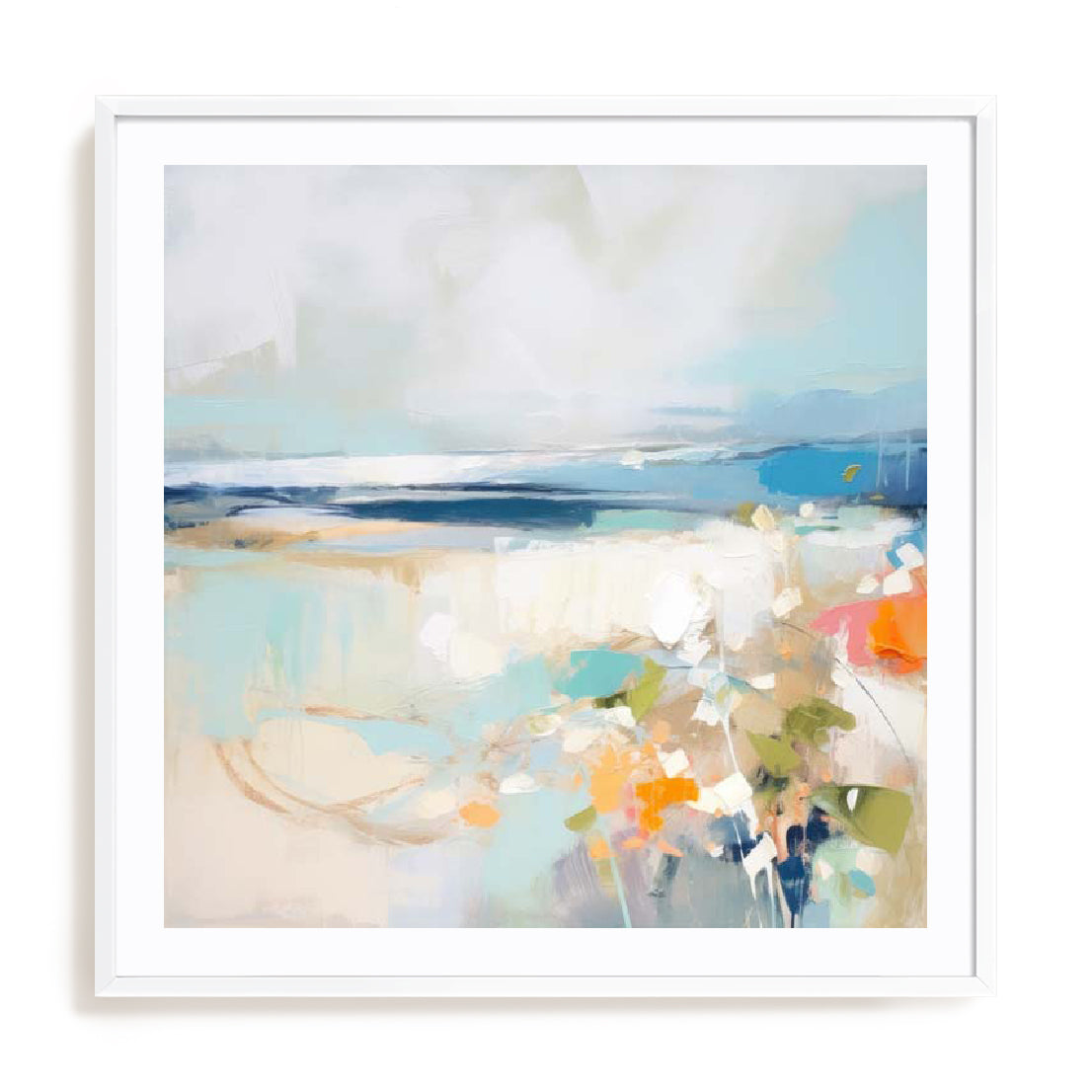 Aqua Abstraction Wall Art