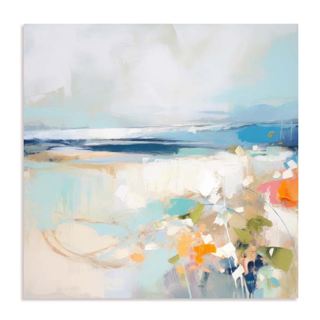 Aqua Abstraction Wall Art