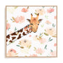 Floral Giraffe Wall Art