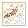 Floral Giraffe Wall Art