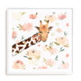Floral Giraffe Wall Art