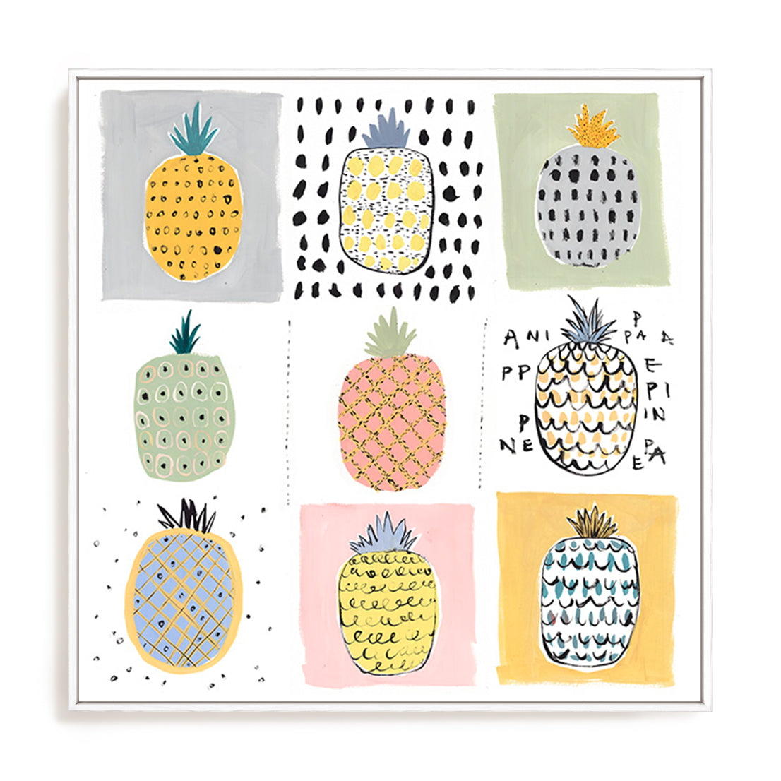 Nine Pineapples Wall Art