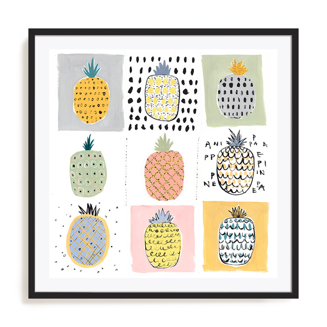 Nine Pineapples Wall Art