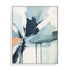 Wall Art Stretched Canvas In White  Frame - Depth Of Blue Thoughts Ii Abstract Art