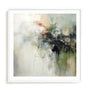 Wall Art Print Poster In White Frame - Green Abstraction I Botanical Art