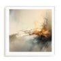 Wall Art Print Poster In White Frame - Liquid Gold Infusion Iii Abstract Art