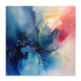 Unframed Stretched Canvas Or Print Only - Abstracted Blue Rhythms I Abstract Art