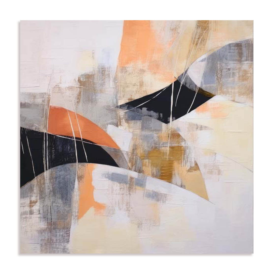 Unframed Stretched Canvas Or Print Only - Rhythms Of Abstract I Abstract Art