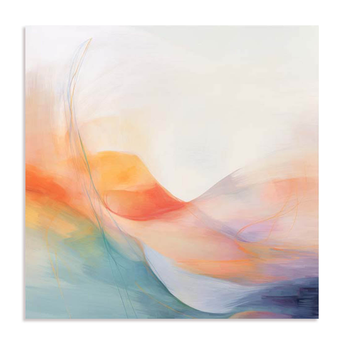 Unframed Stretched Canvas Or Print Only - Abstract Colorfields I Abstract Art