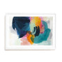 Wall Art Print Poster In White Frame - Radiant Colorburst Adventure Ii Abstract Art