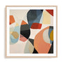 Wall Art Print Poster In Natural Oak Frame - Abstract Visionaries Abstract Art