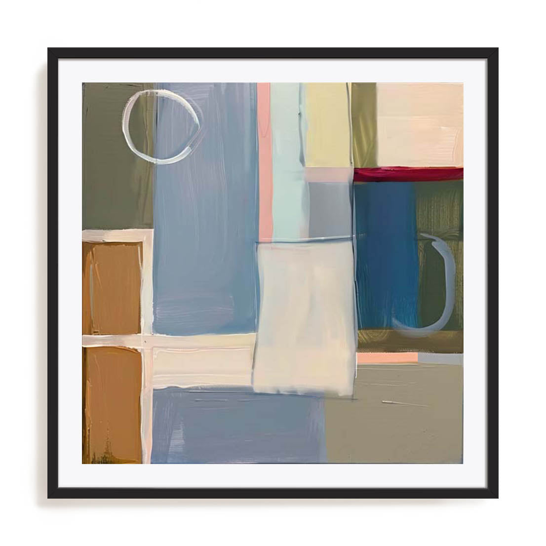 Wall Art Print Poster In Black Frame - Abstract Perspectives Abstract Art