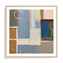 Wall Art Print Poster In Natural Oak Frame - Abstract Perspectives Abstract Art