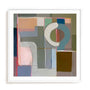 Wall Art Print Poster In White Frame - Perceptual Shifts Abstract Art