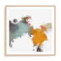 Wall Art Print Poster In Natural Oak Frame - Harmonic Flow Ii Abstract Art