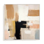 Wall Art Stretched Canvas In White  Frame - Whispered Tones I Abstract Art