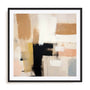 Wall Art Print Poster In Black Frame - Whispered Tones I Abstract Art