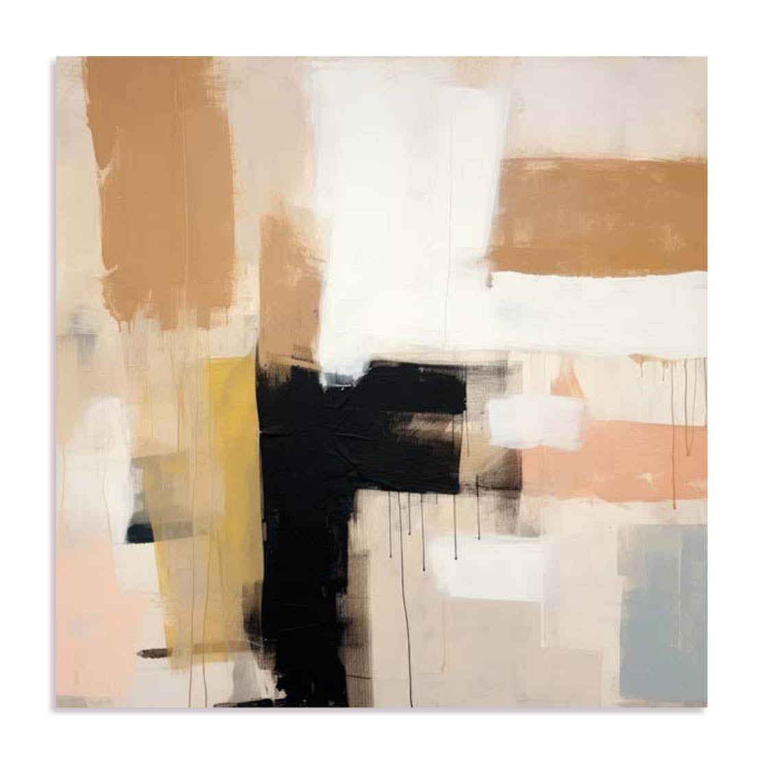 Unframed Stretched Canvas Or Print Only - Whispered Tones I Abstract Art