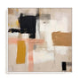 Wall Art Stretched Canvas In White  Frame - Whispered Tones Ii Abstract Art