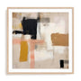 Wall Art Print Poster In Natural Oak Frame - Whispered Tones Ii Abstract Art